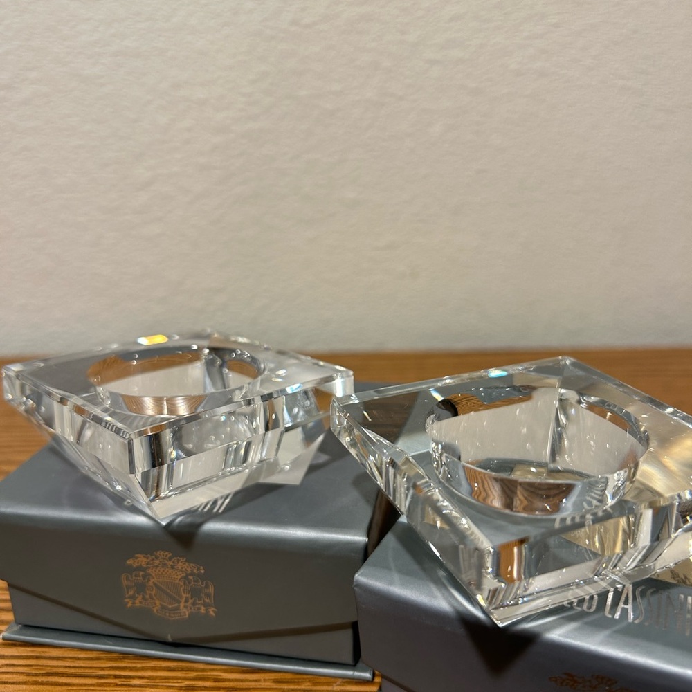 Oleg Cassini Crystal Votives